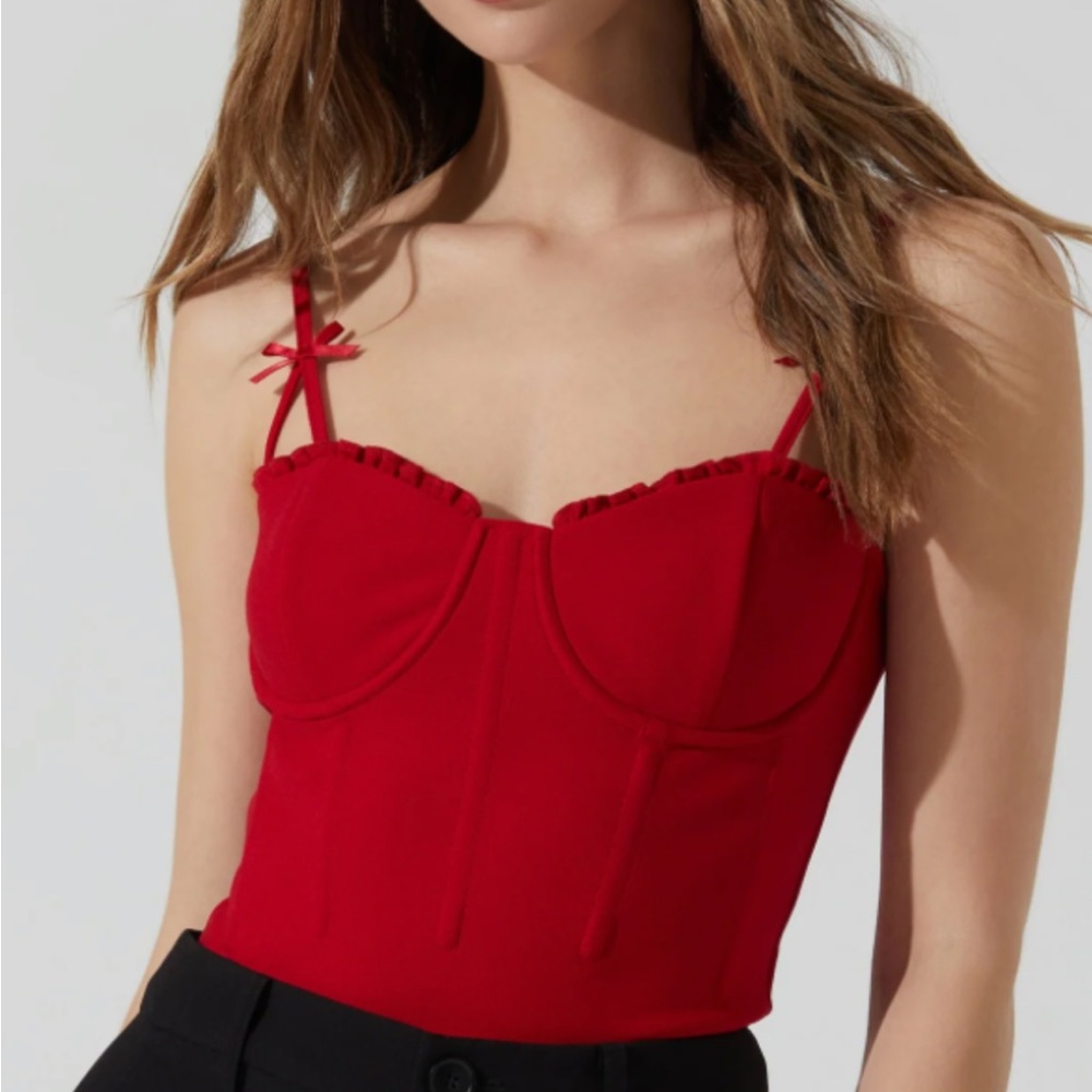 ASTR the Label Adana Bow Detail Bustier Top